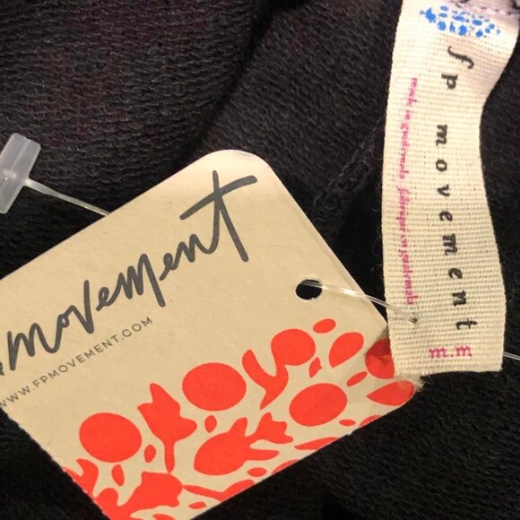 NWT FREE PEOPLE FP Movement Radiant Jogger Drawstring Pockets Cuffed Black S, M - Picture 9 of 10